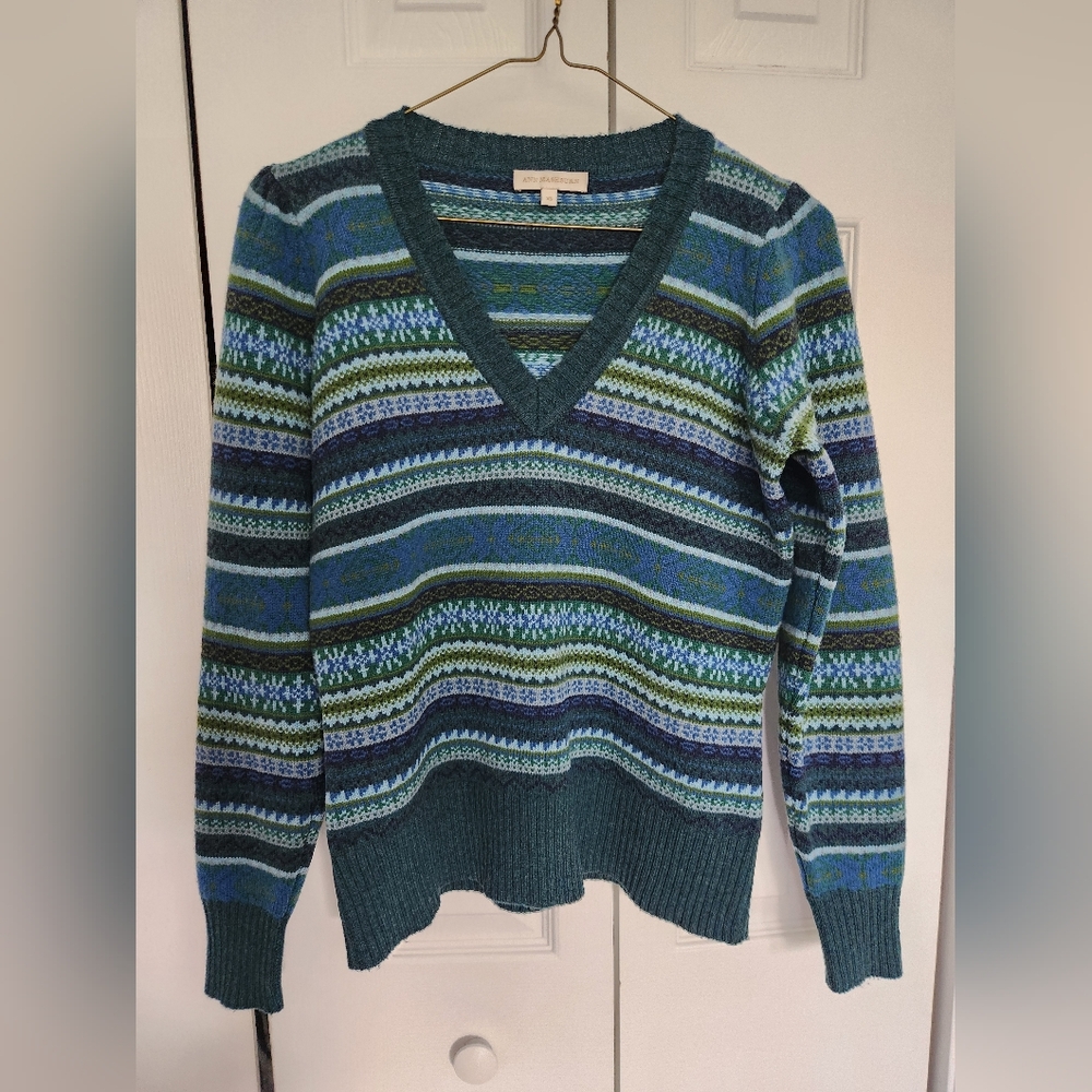 Ann Mashburn Giselle Fairisle Swearer XS - Picture 4 of 11